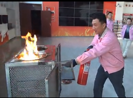 燃氣火災滅火演練裝置演示